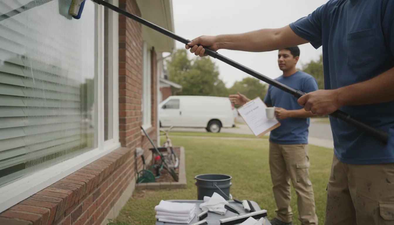 Pros provide clear answers, written scope, and arrive with clean tools for window cleaning in Lafayette